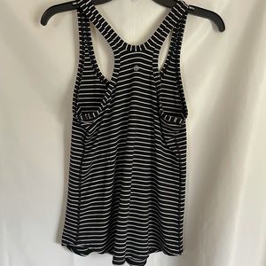 Lululemon Medium Black & White Striped tank